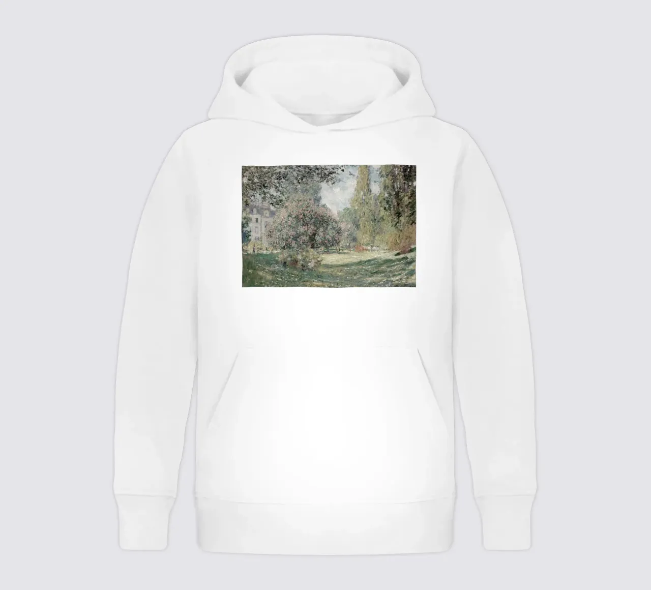 Monet - Le parc Monceau | Impression paysage impressionniste sweat à capuche enfant de NorwesClub