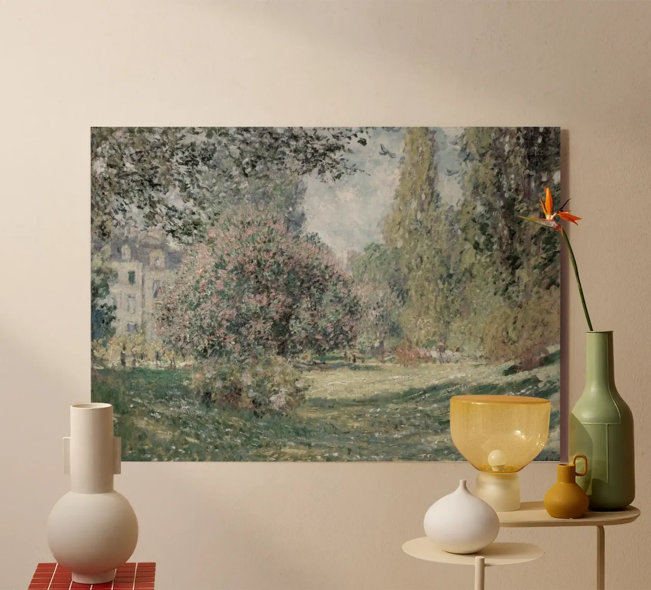 Monet - The Park Monceau | Impressionist Landscape Print acrylic glass by NorwesClub