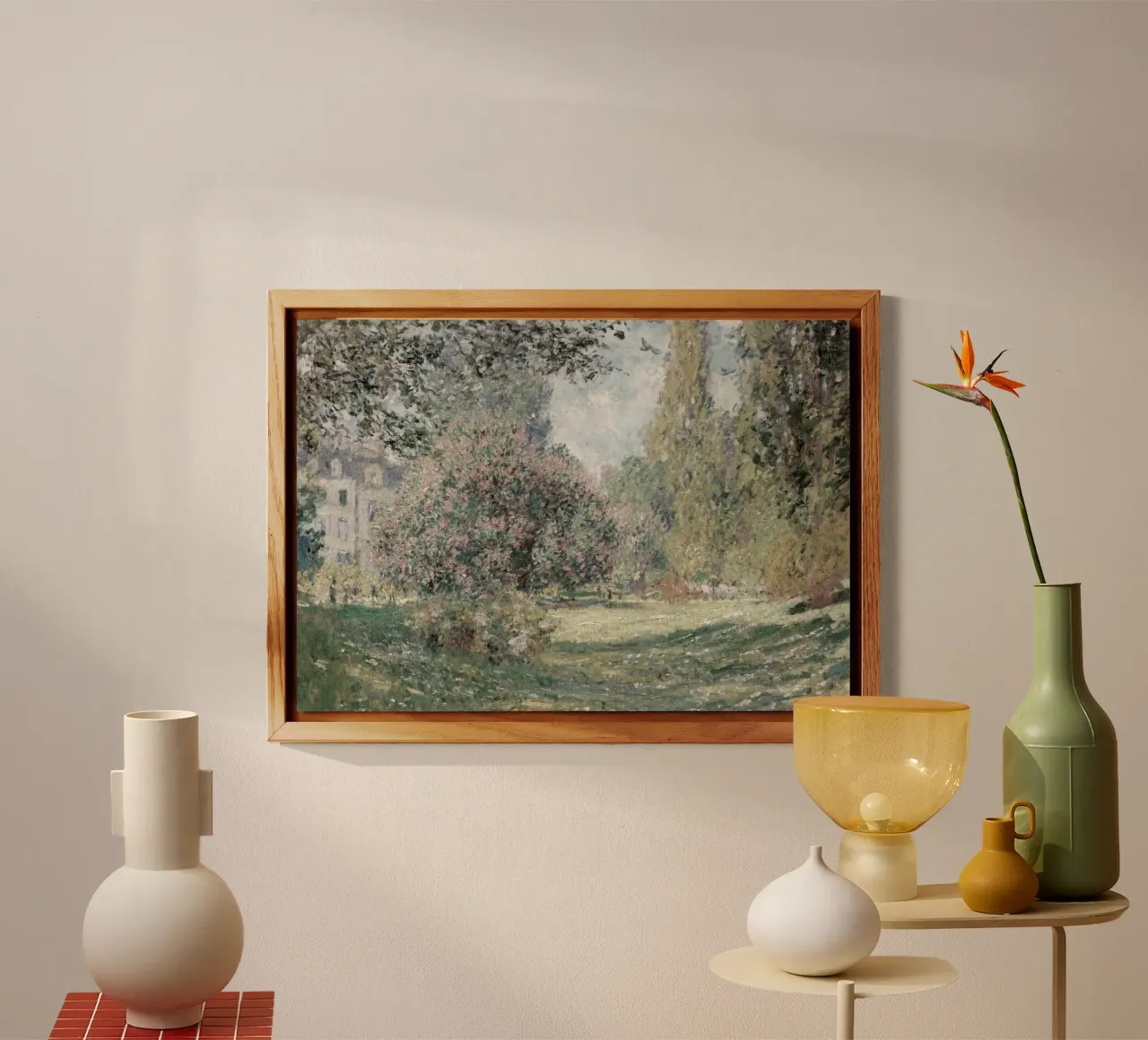 Monet - The Park Monceau | Impressionist Landscape Print forex plate by NorwesClub