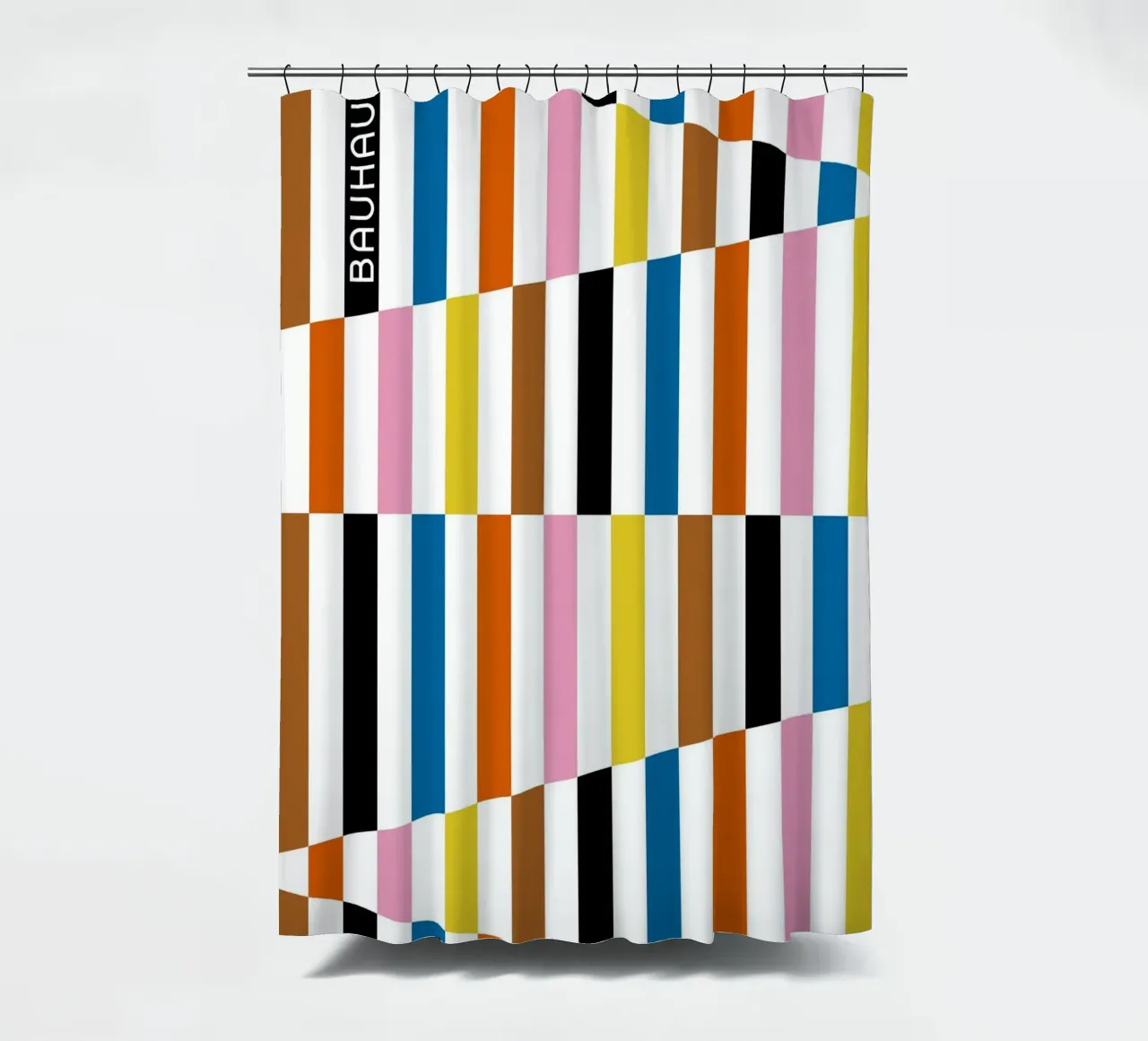 Collage di linee Bauhaus tenda da doccia da Casa Calm