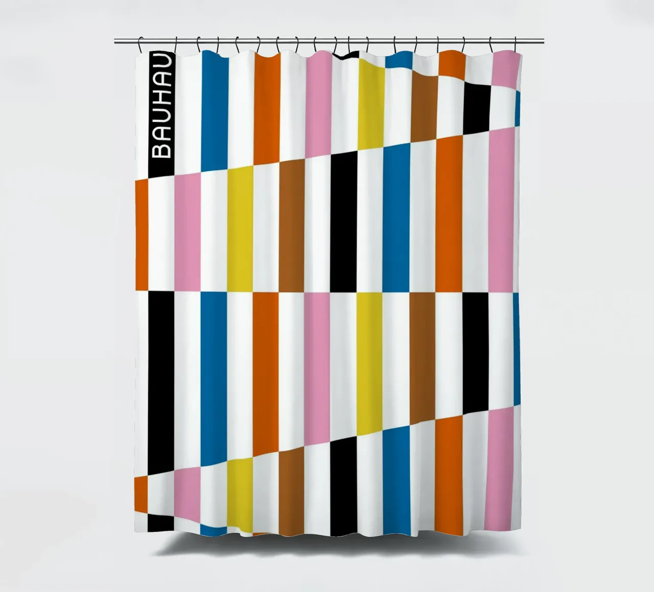 Collage di linee Bauhaus tenda da doccia da Casa Calm
