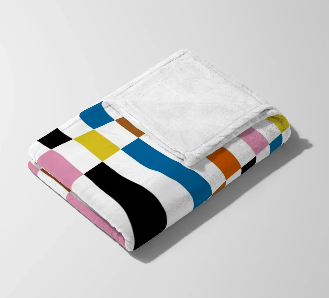 Collage di linee Bauhaus coperta in pile da Casa Calm