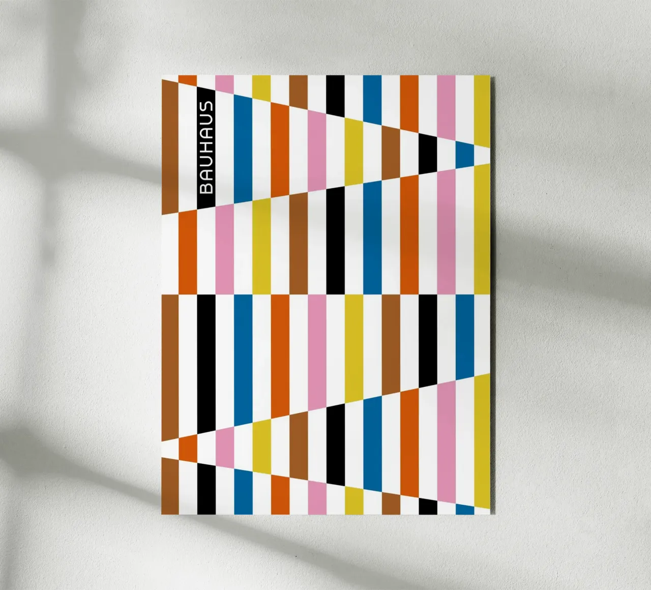 Collage di linee Bauhaus alluminio dibond da Casa Calm