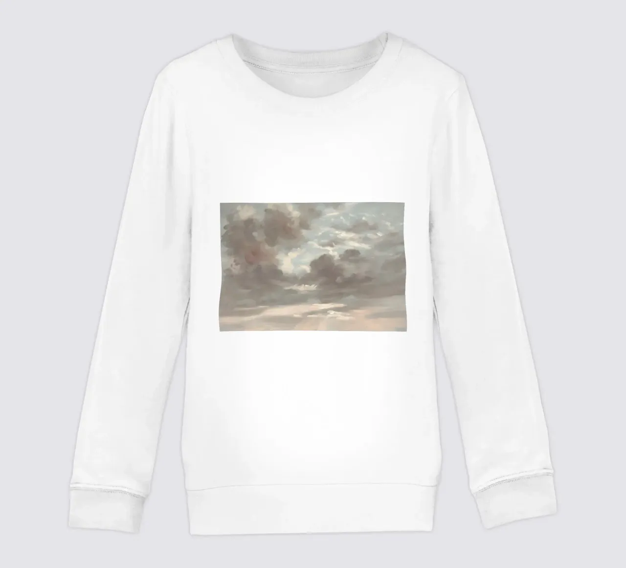 John Constable - Cloud Study | Romanticism Sky Art Print sudadera para niño de NorwesClub