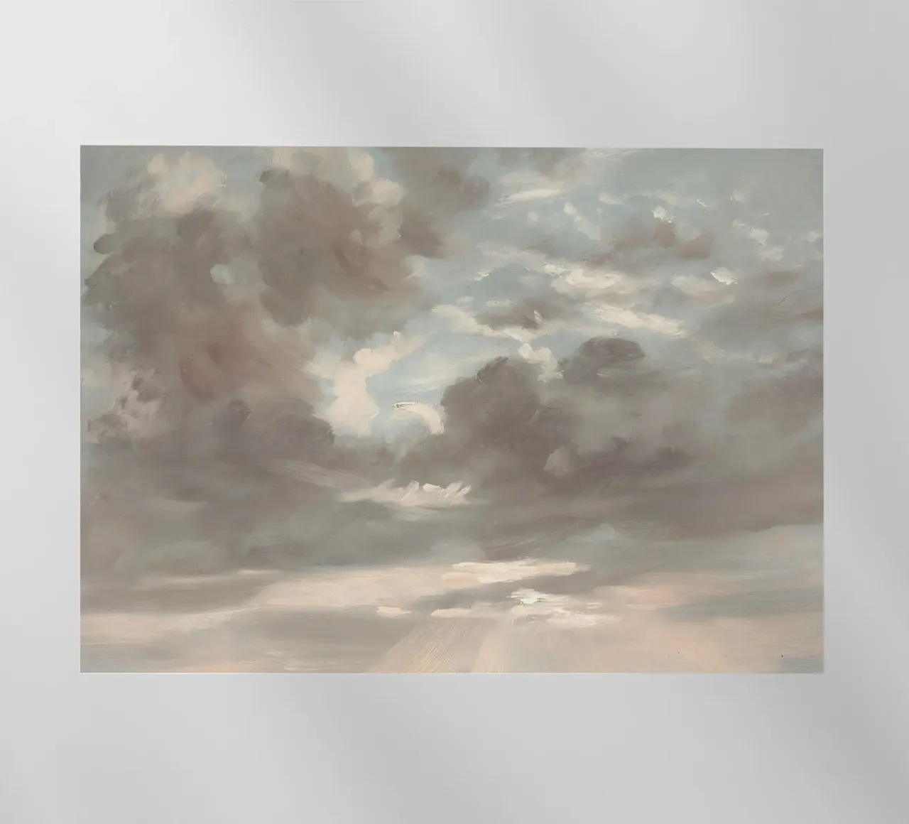 John Constable - Cloud Study | Romanticism Sky Art Print lámina retroiluminada de NorwesClub
