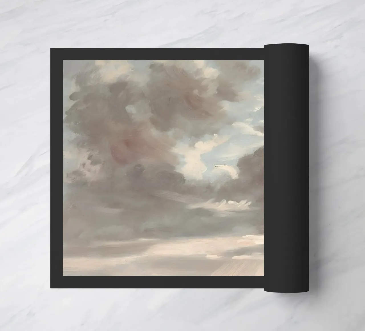 John Constable - Cloud Study | Romanticism Sky Art Print felpudo de NorwesClub