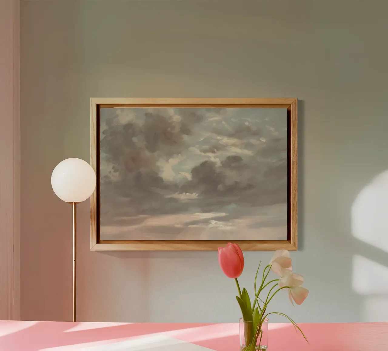 John Constable - Wolken Studie | Romantiek Lucht Kunstdruk aluminium-dibond van NorwesClub