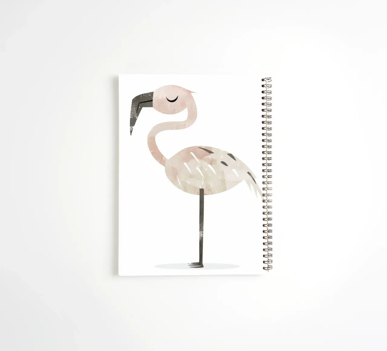 Graceful Flamingo in Watercolor Dream spiral notebook by DesignDoodle