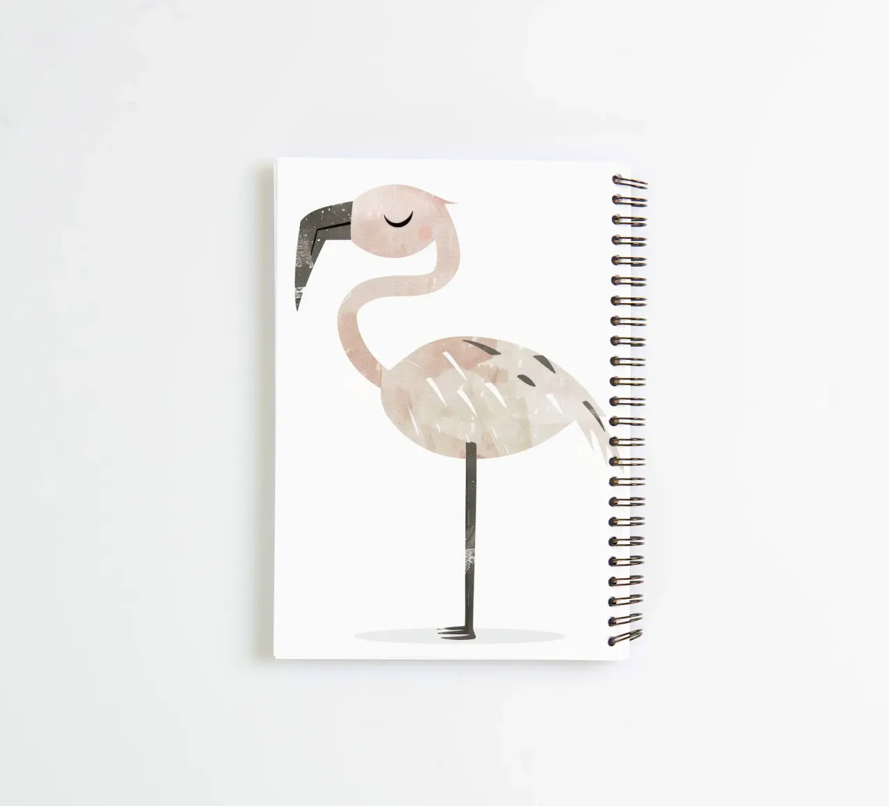 Graceful Flamingo in Watercolor Dream spiral notebook by DesignDoodle