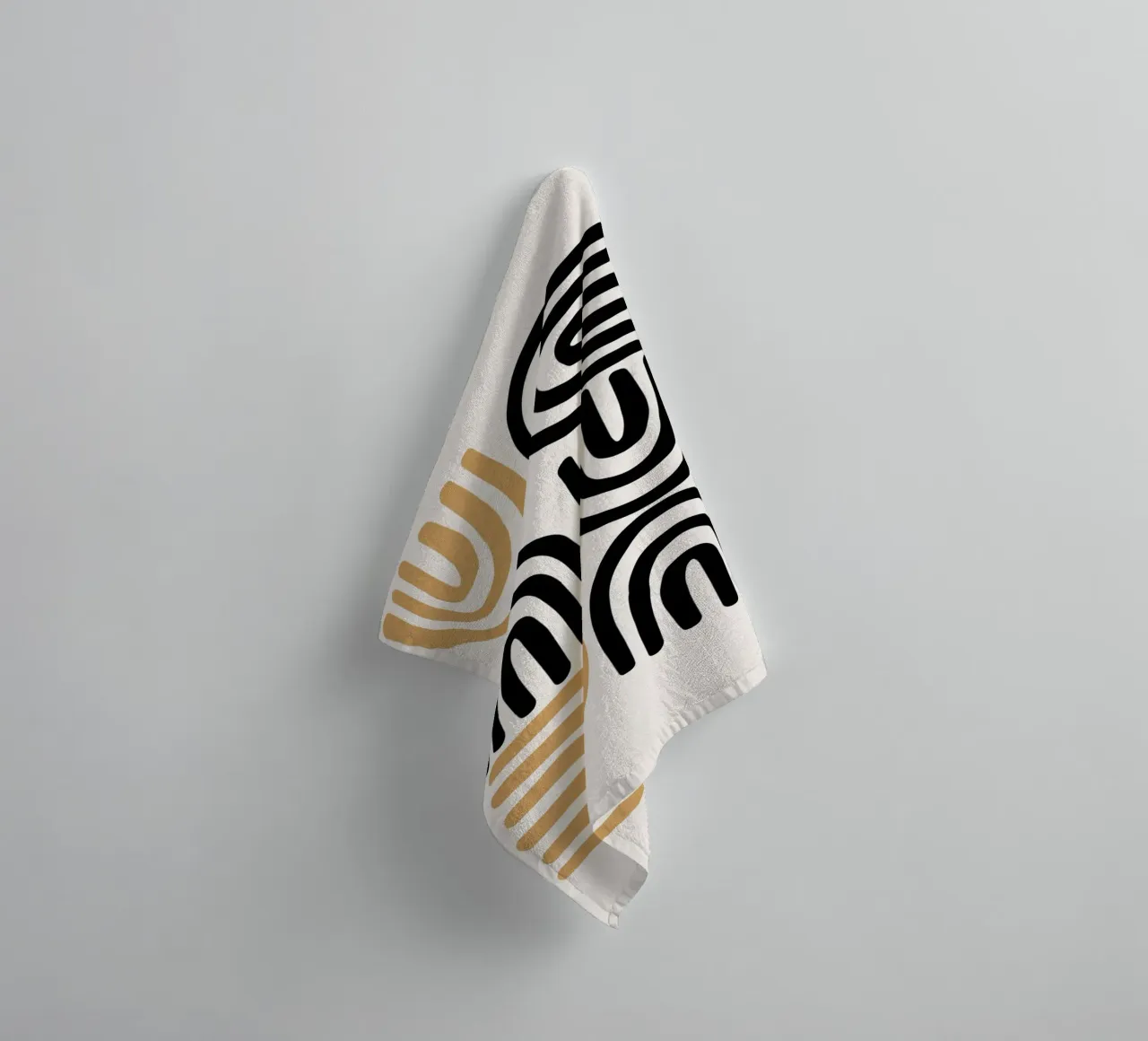 Abstract Geometric Minimal towel by Casa Calm