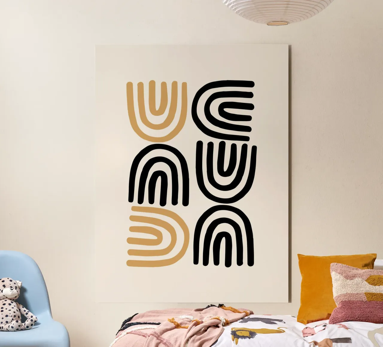 Astratto Geometrico Minimale alluminio dibond da Casa Calm
