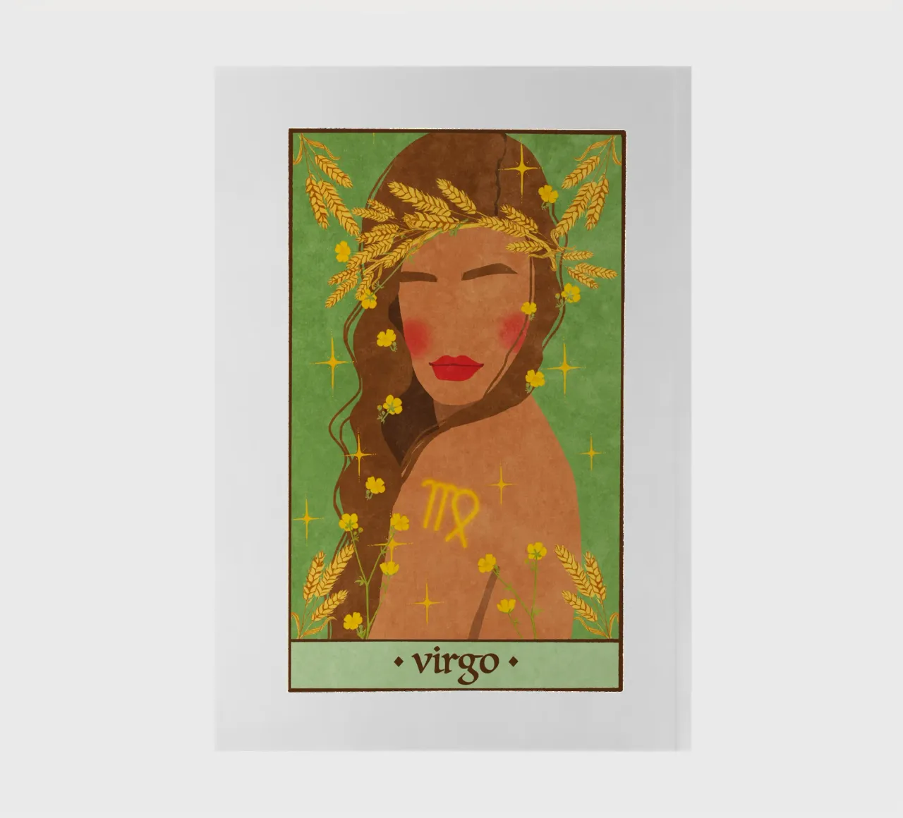 Virgo - Zodiac Sign notebook by Illustration Raissa Oltmanns