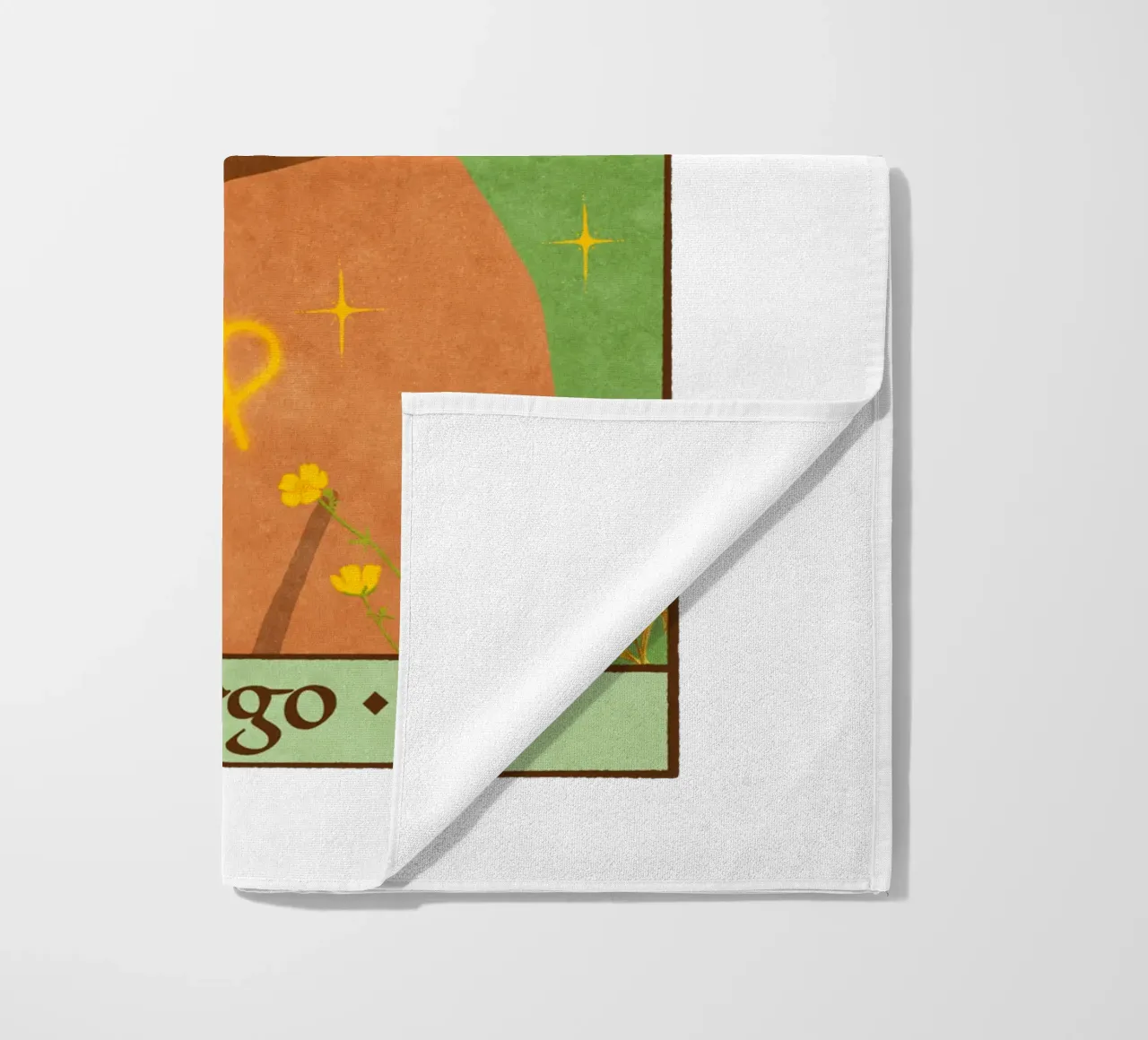 Virgo - Zodiac Sign beach towel by Illustration Raissa Oltmanns
