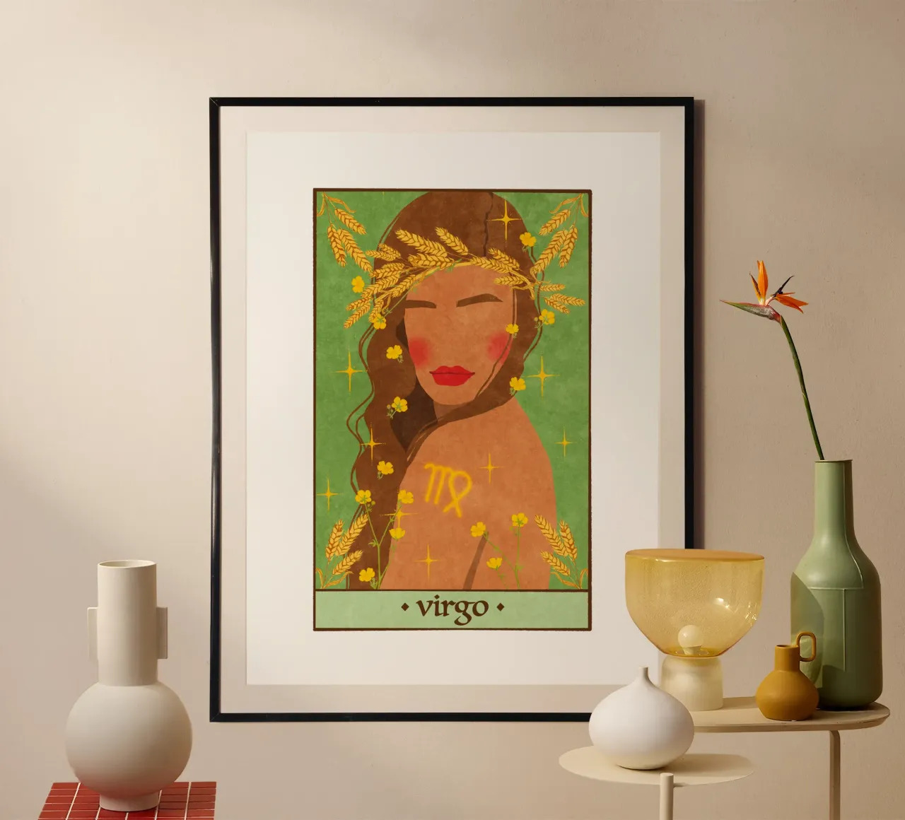 Virgo - Zodiac Sign poster by Illustration Raissa Oltmanns