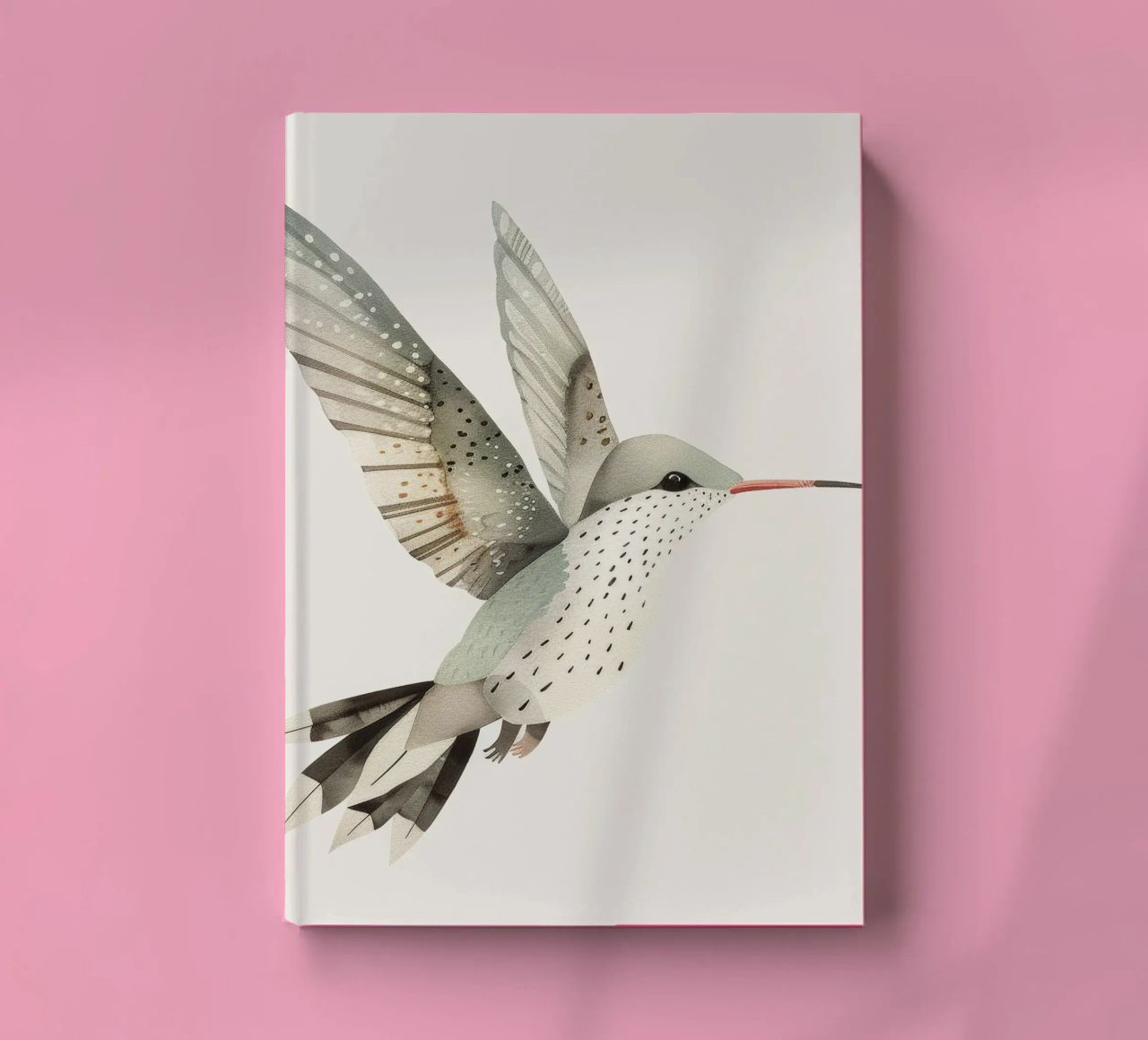 Delicate Hummingbird in Flight notebook by DesignDoodle