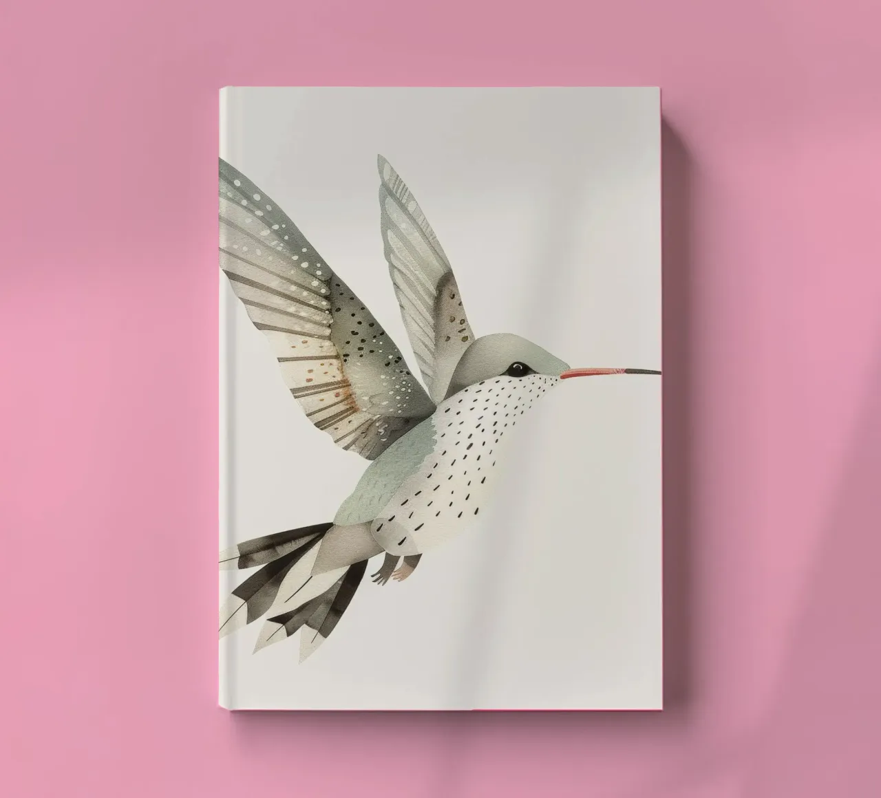 Gevoelige kolibrie tijdens de vlucht notitieboek van DesignDoodle