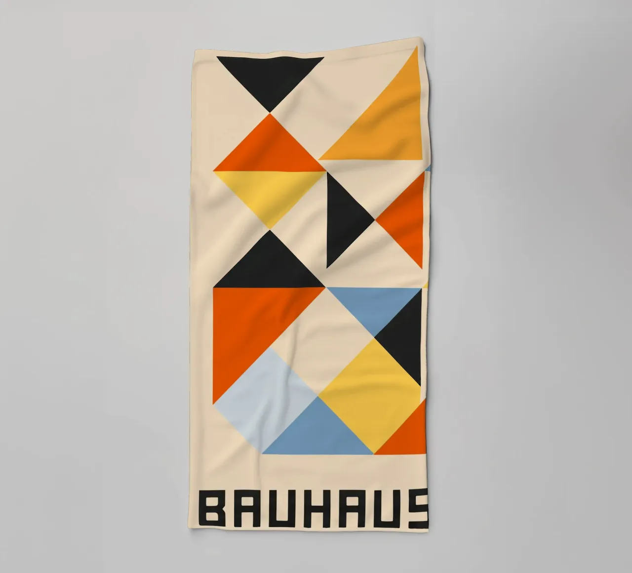 La géométrie Bauhaus en couleur serviette de bain de SMPLE