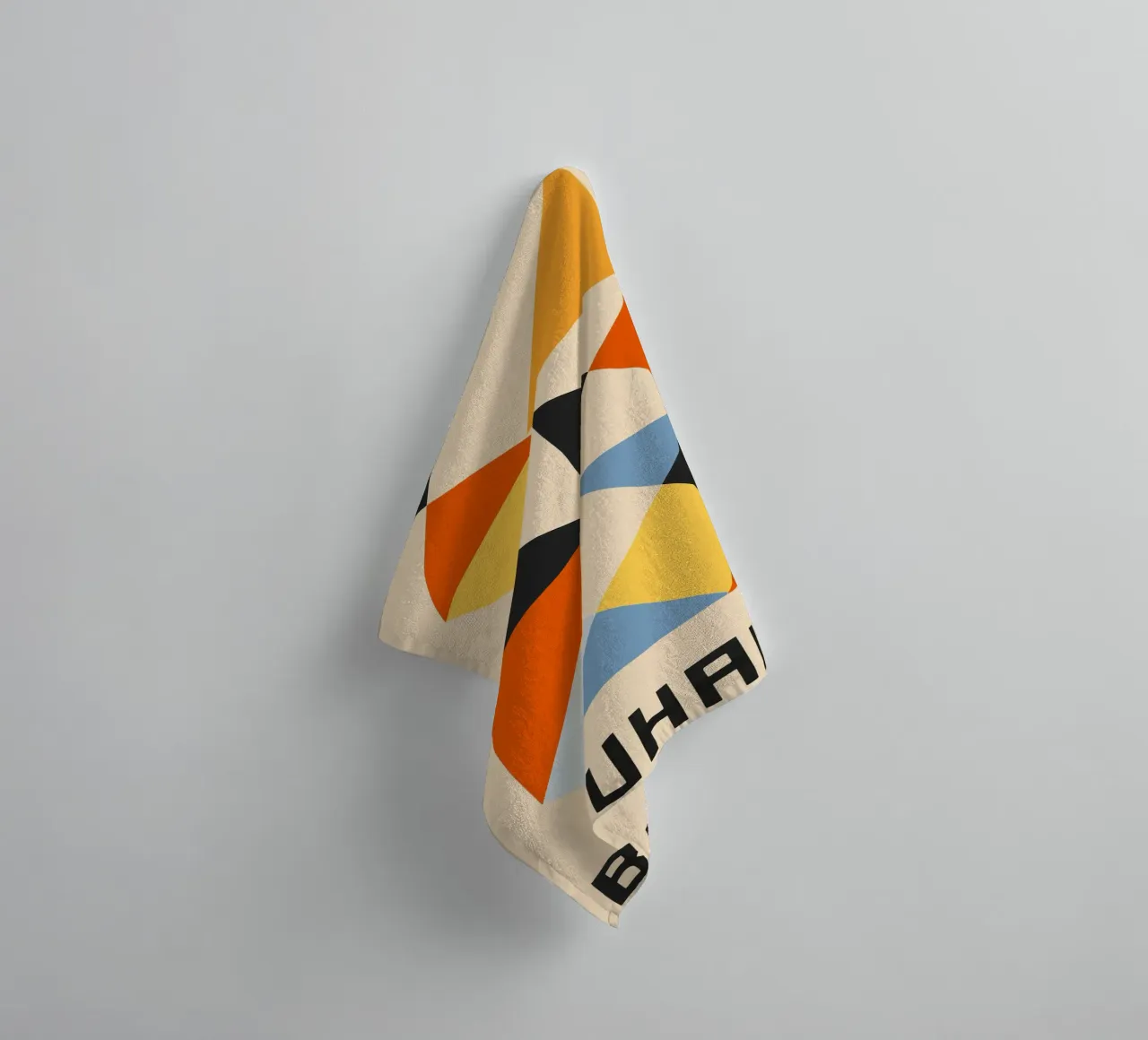 La géométrie Bauhaus en couleur serviette de bain de SMPLE