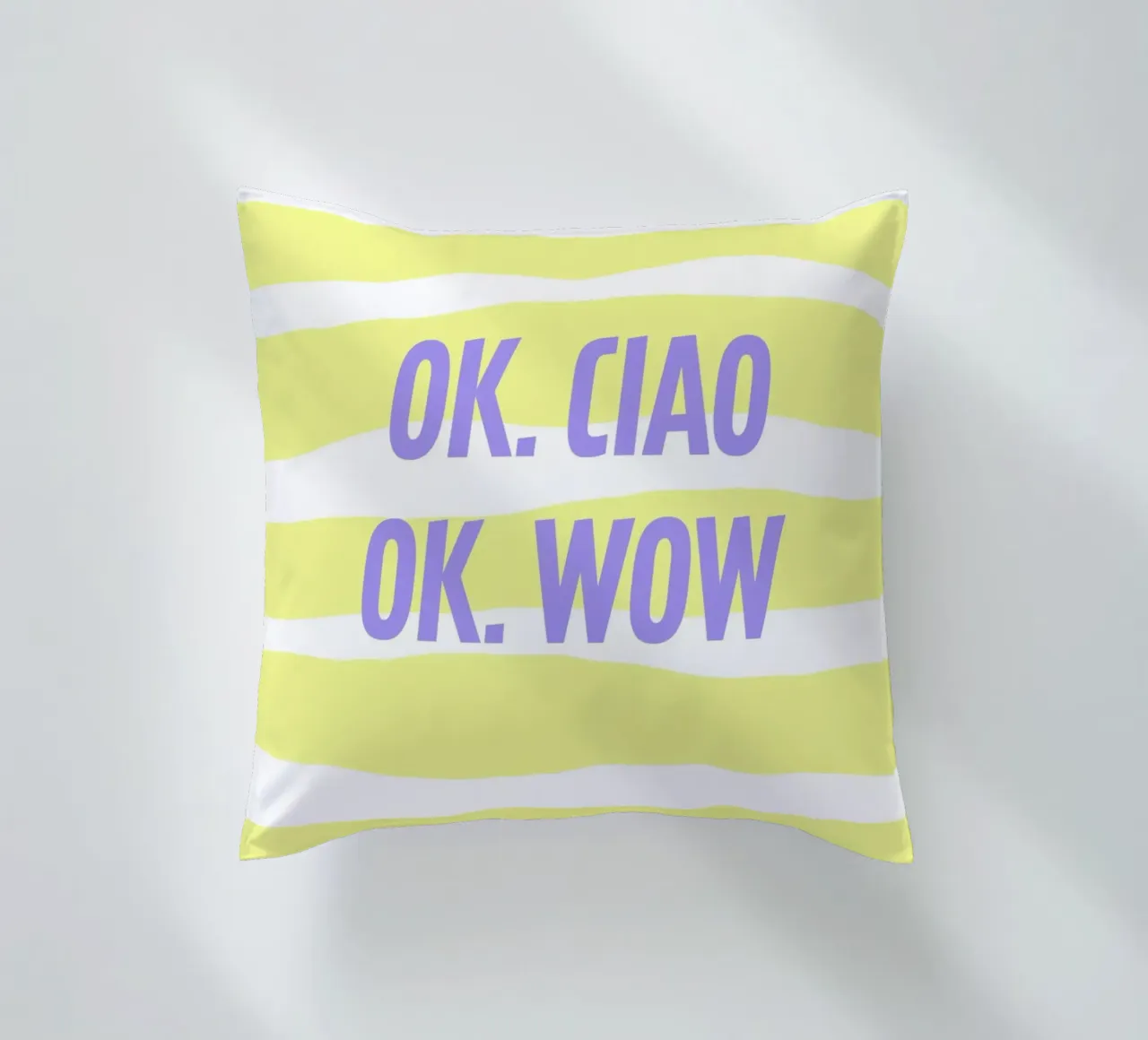 ok.ciao.ok.wow. cuscino da FRICKE DESIGN