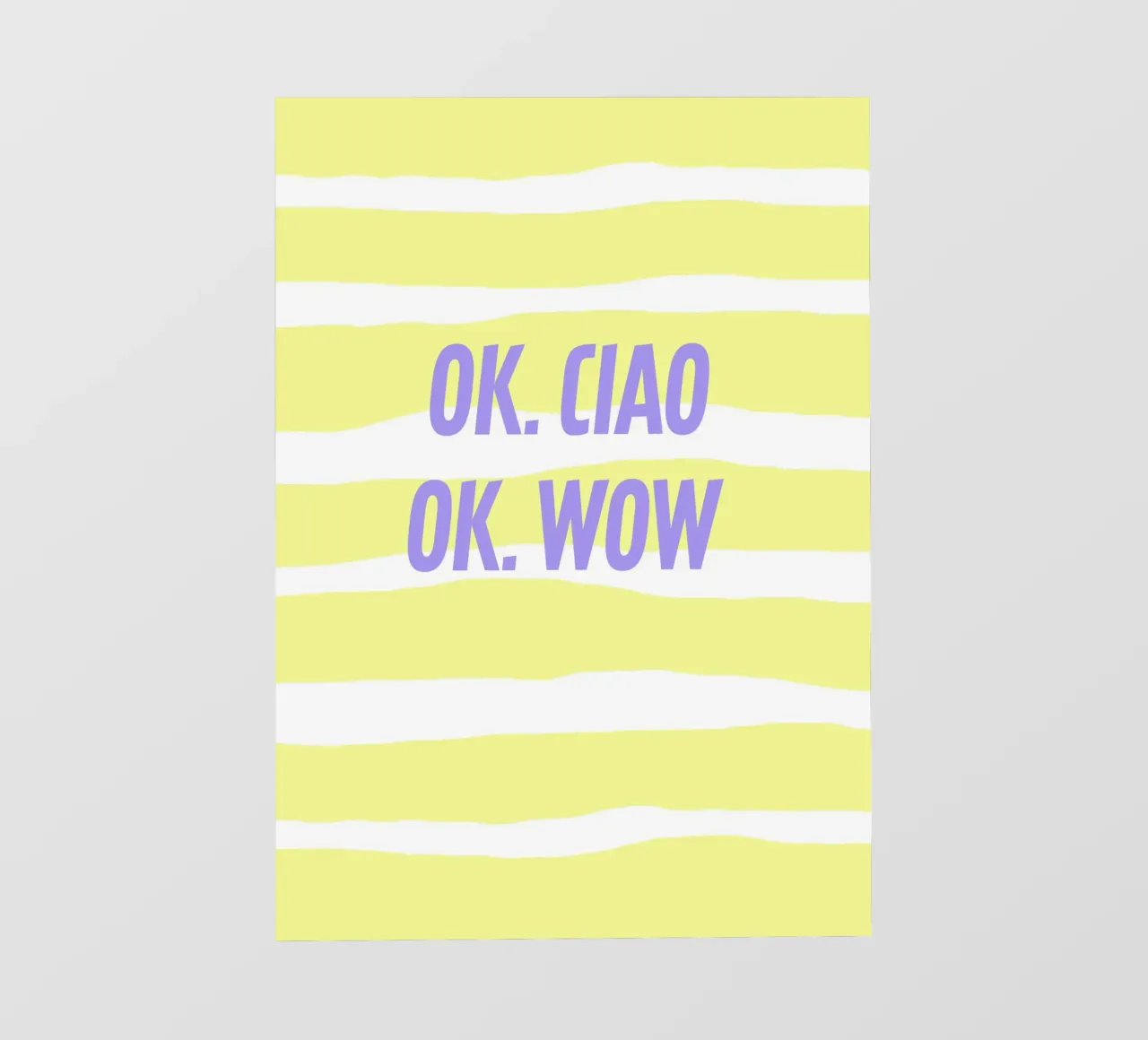ok.ciao.ok.wow. telo in pvc da FRICKE DESIGN