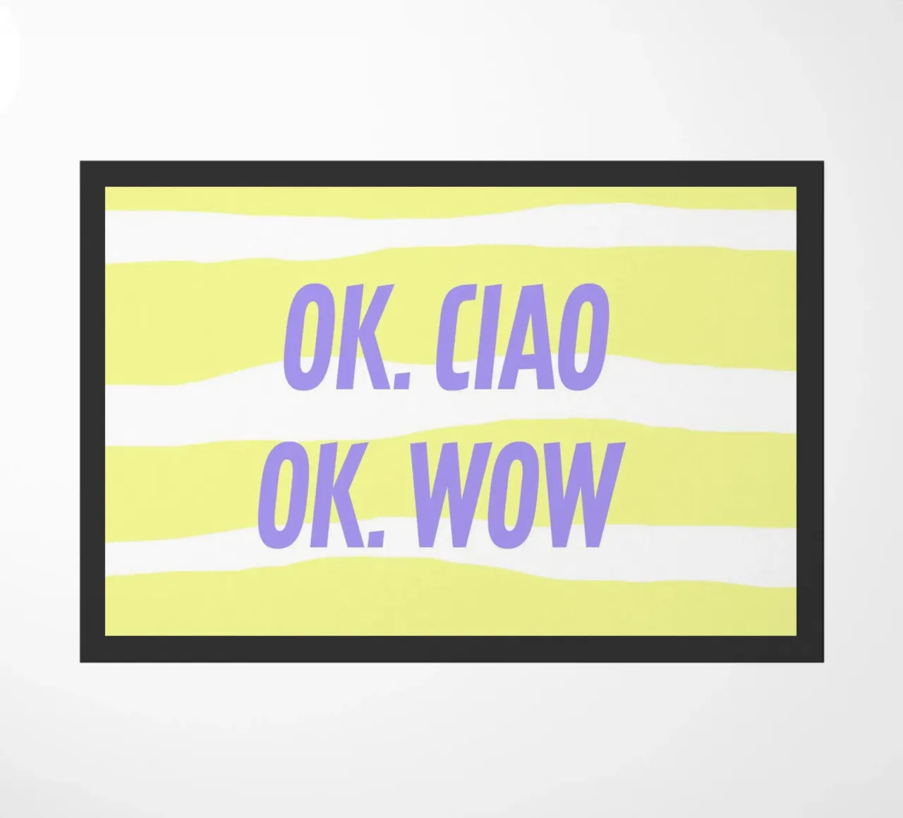ok.ciao.ok.wow. zerbino da FRICKE DESIGN
