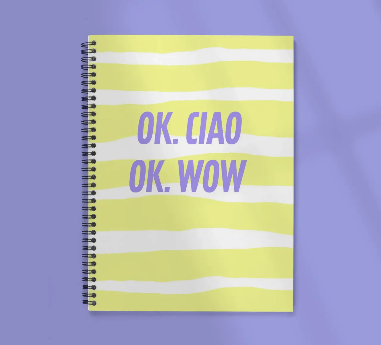 ok.ciao.ok.wow. notitieboek met spiraal van FRICKE DESIGN