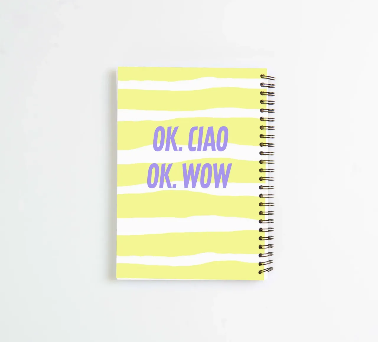 ok.ciao.ok.wow. notitieboek met spiraal van FRICKE DESIGN