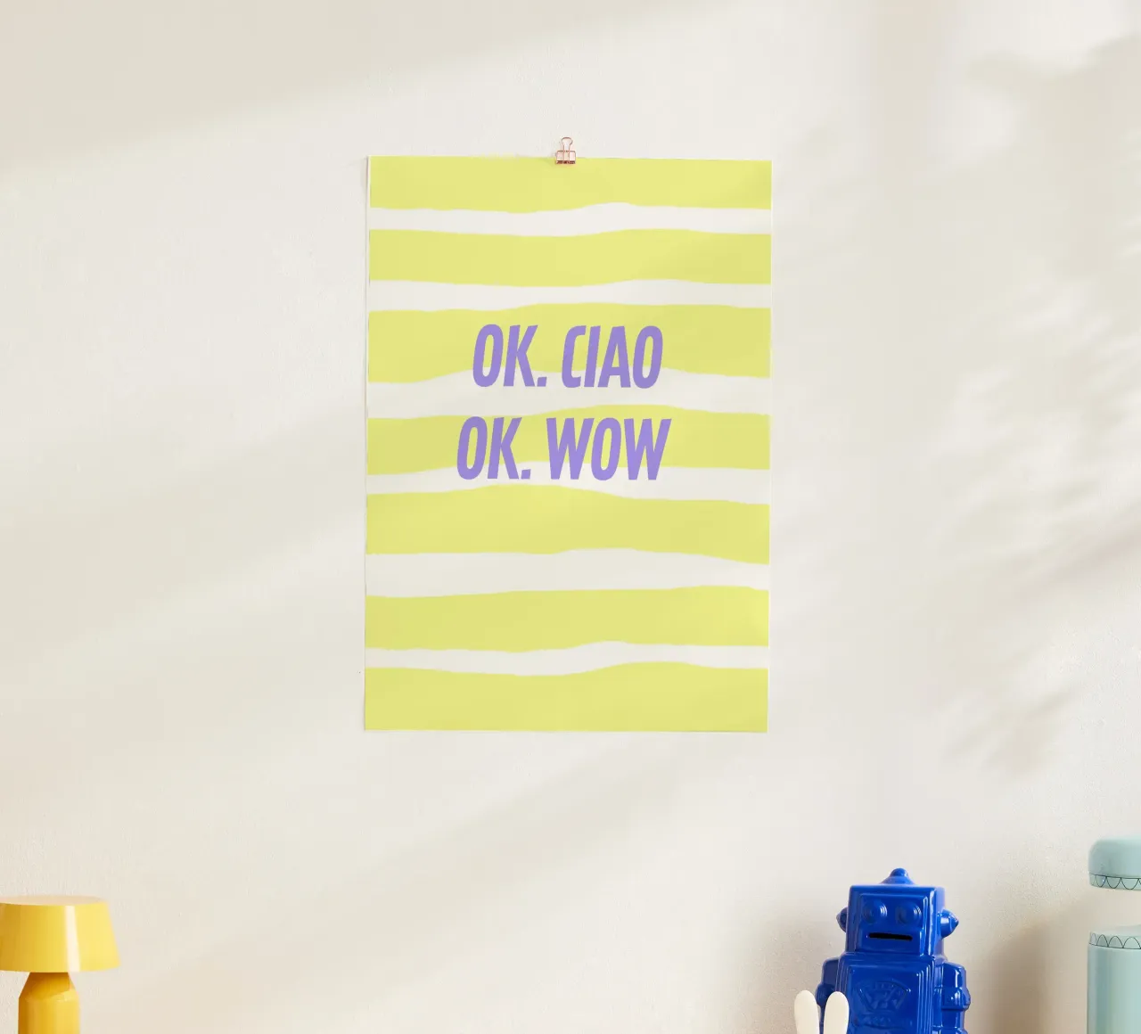ok.ciao.ok.wow. carta hahnemühle da FRICKE DESIGN
