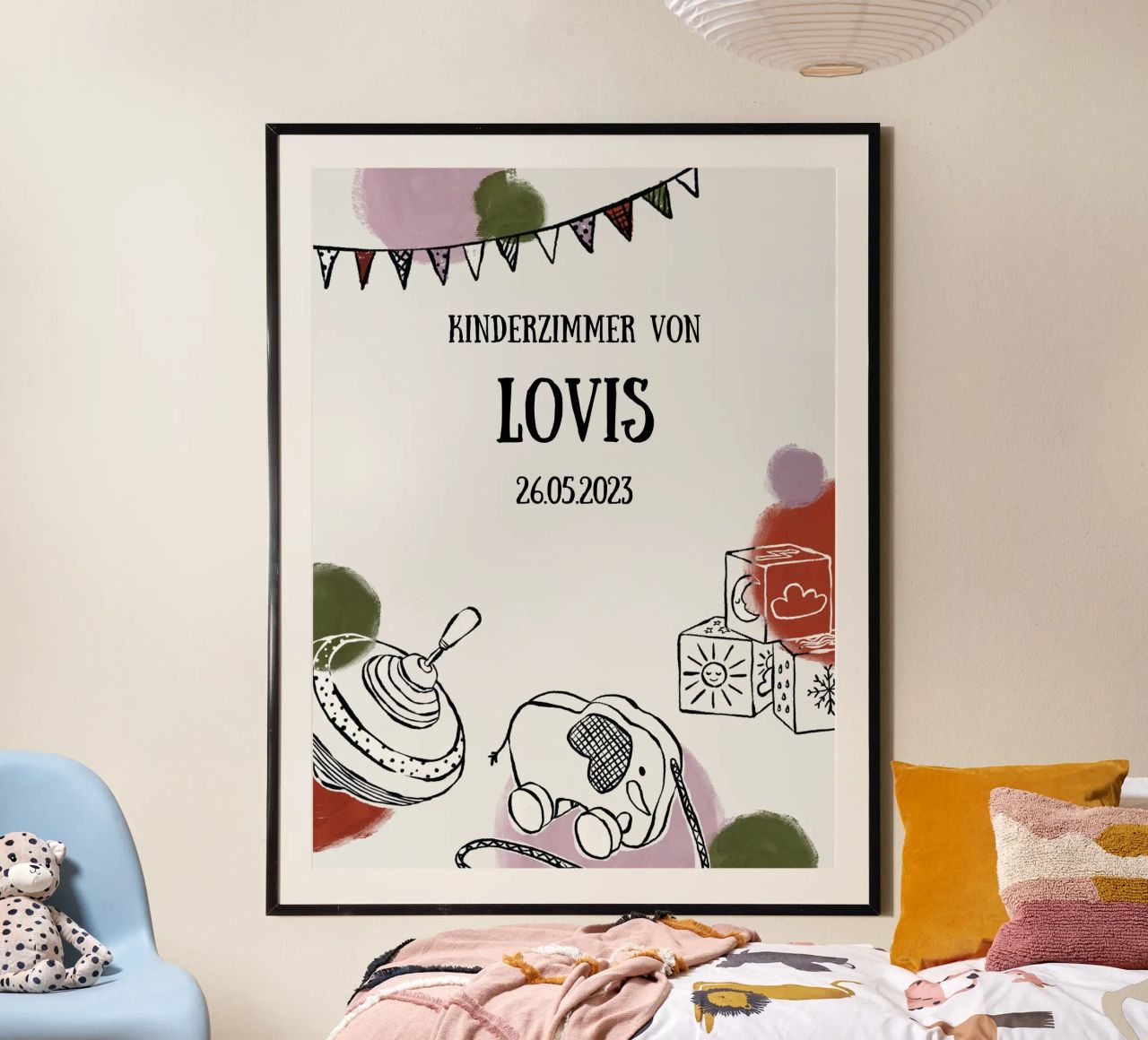 New Born / Poster chambre d'enfant - neutre poster de modeern