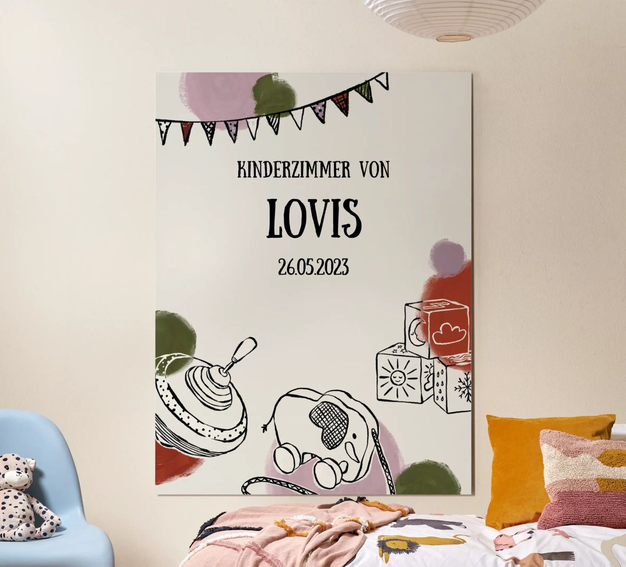 New Born / Poster chambre d'enfant - neutre poster de modeern