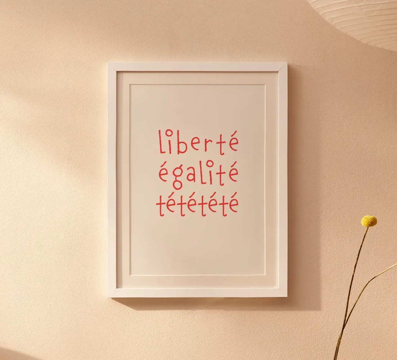 liberté. poster avec cadre en plastique de FRICKE DESIGN