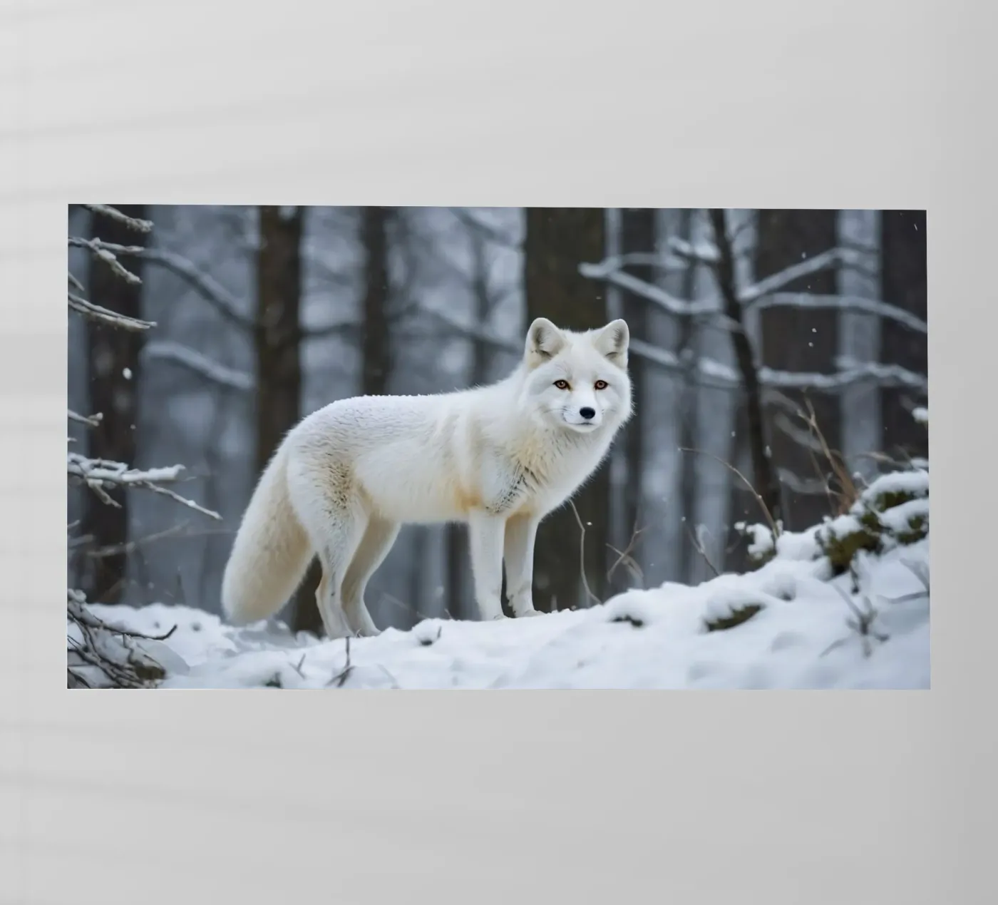 White fox pellicola backlit da Wild Beauty