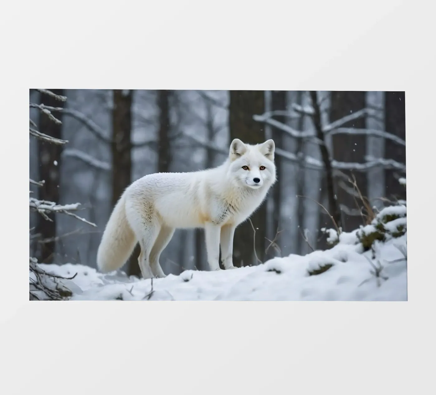 White fox pellicola backlit da Wild Beauty