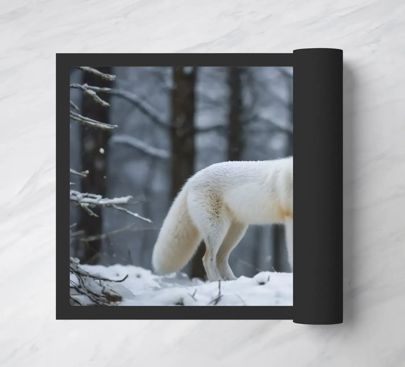 Witte vos deurmat van Wild Beauty