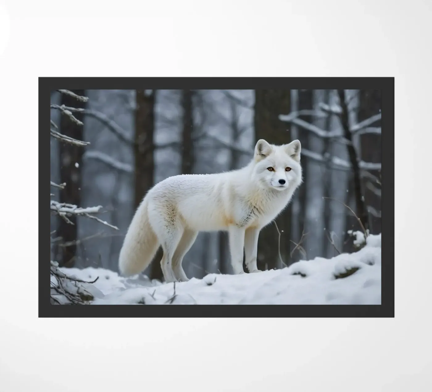 Witte vos deurmat van Wild Beauty