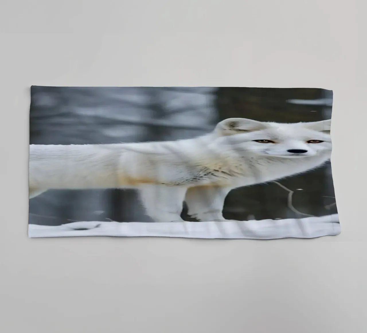 Weißer Fuchs Handtuch von Wild Beauty