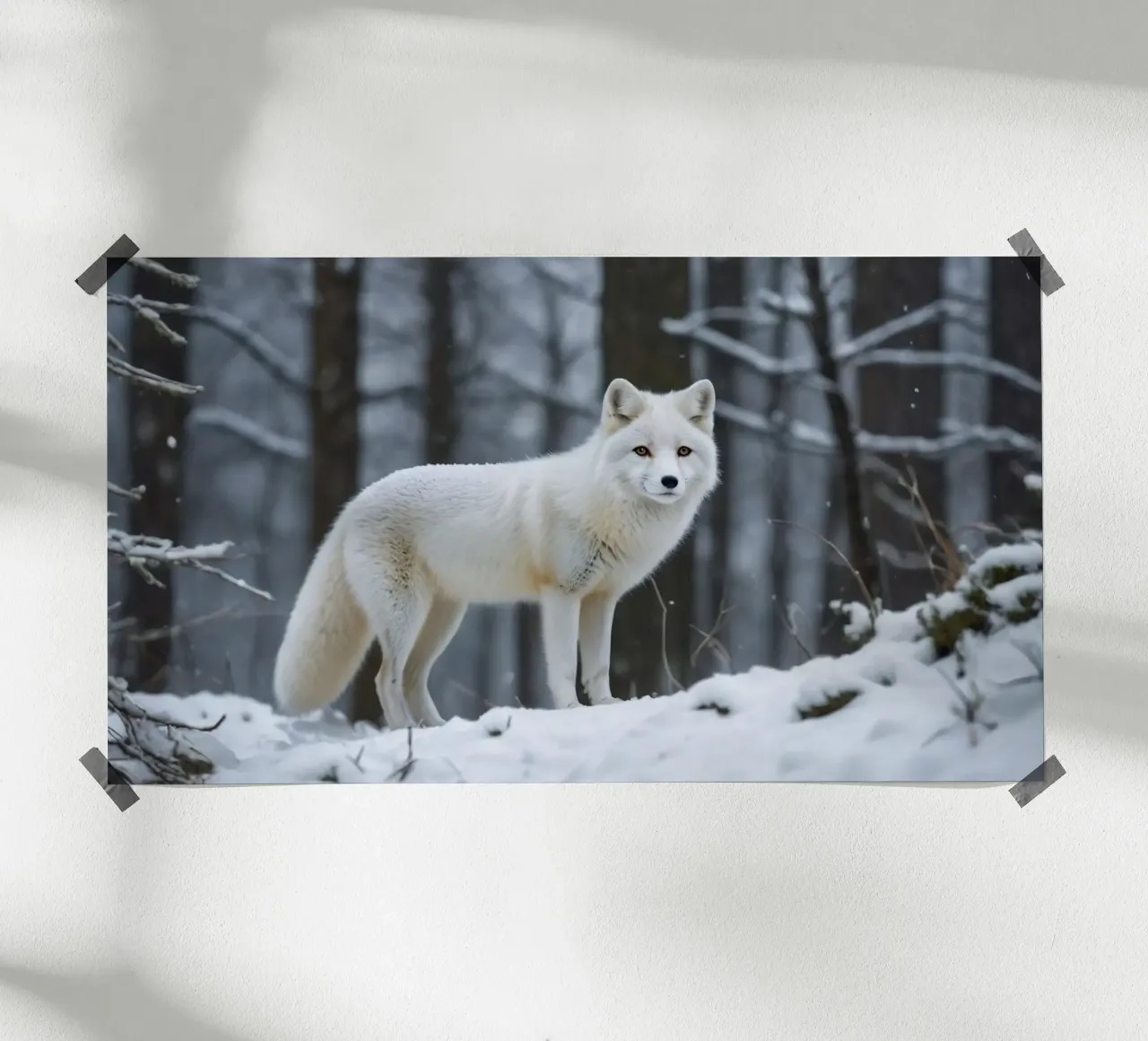 Renard blanc poster de Wild Beauty