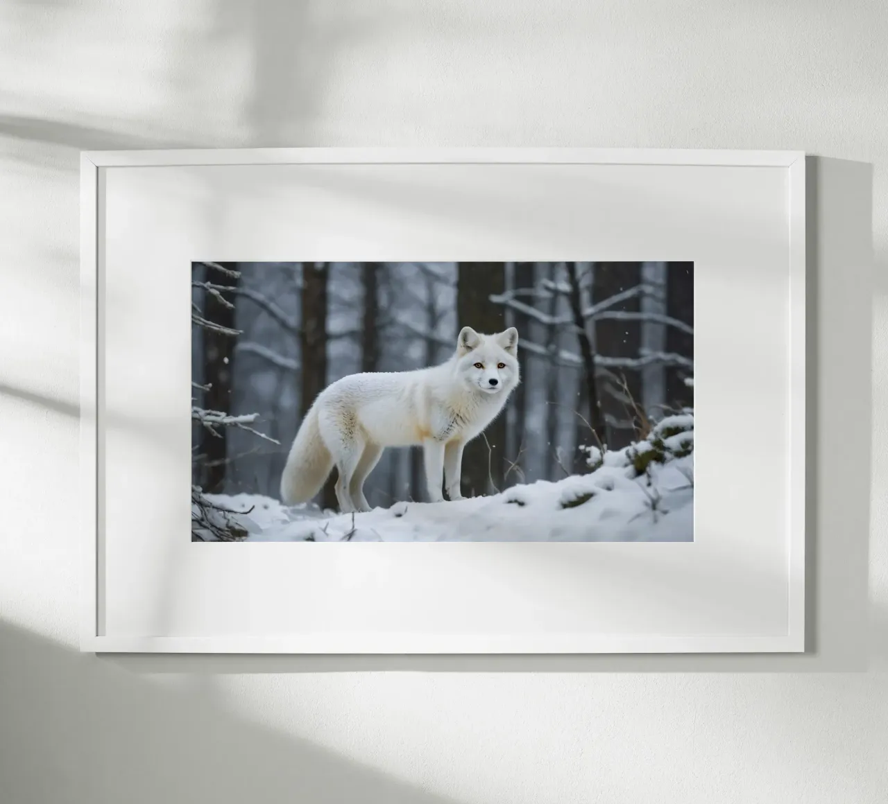 Renard blanc poster de Wild Beauty