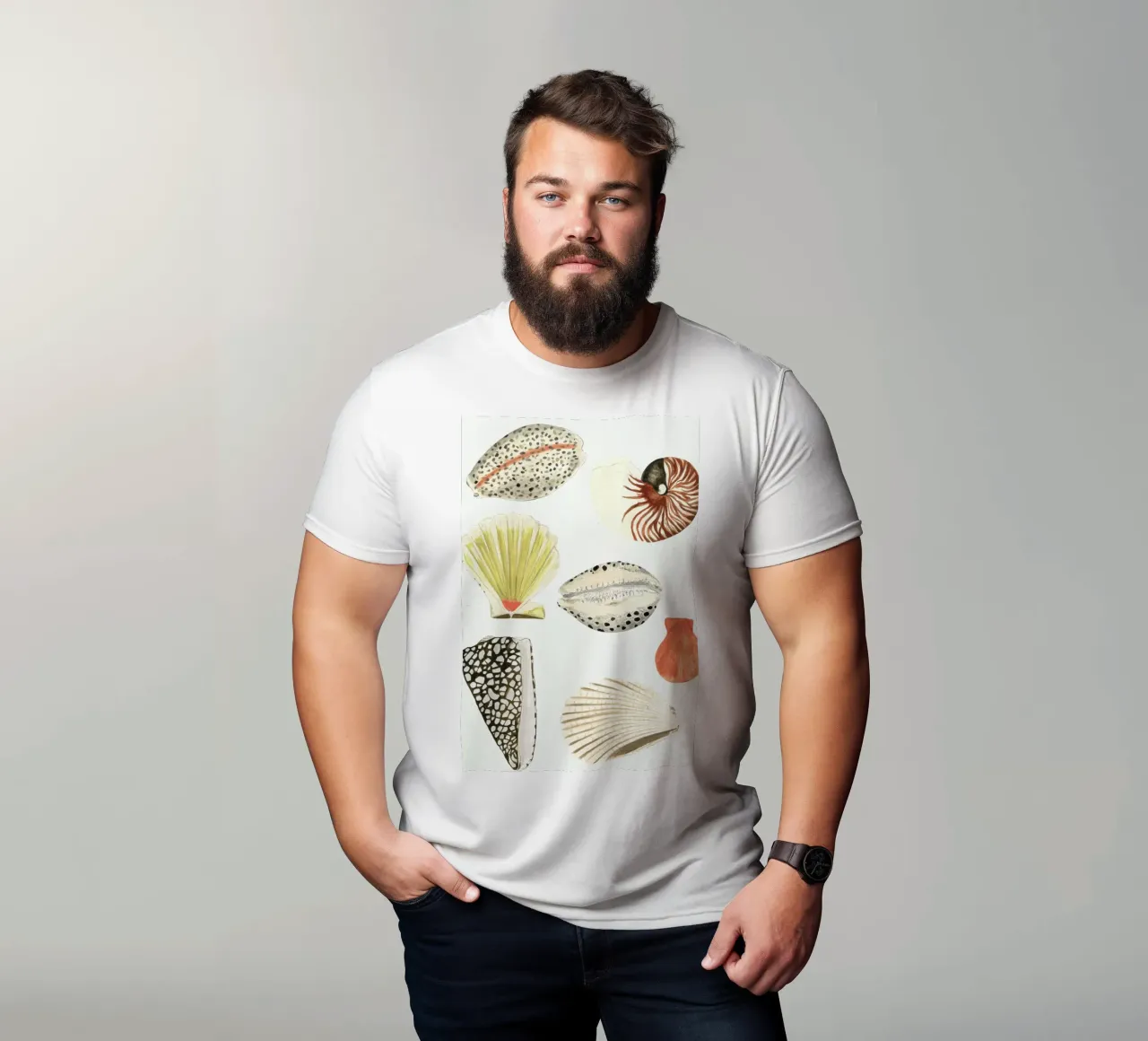 Shells t-shirt by Isabelle Vandeplassche
