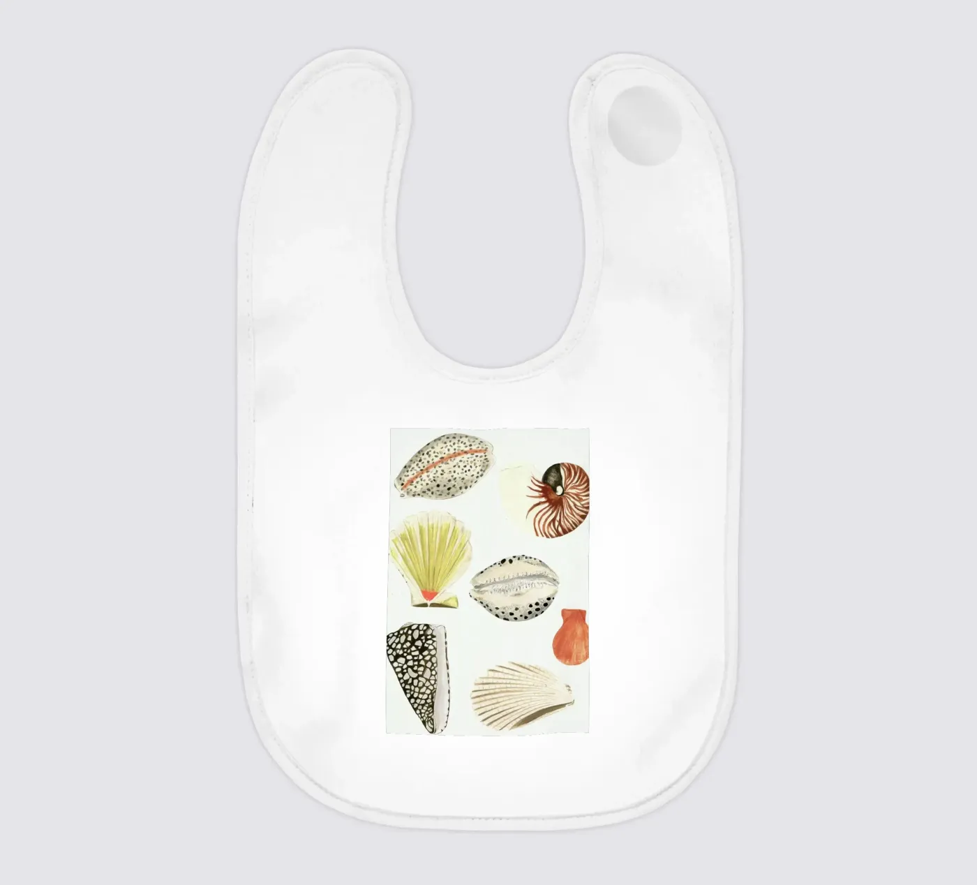 Shells baby slabbetje van Isabelle Vandeplassche