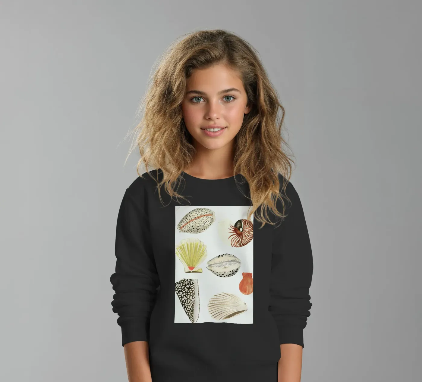 Shells kinder sweatshirt van Isabelle Vandeplassche