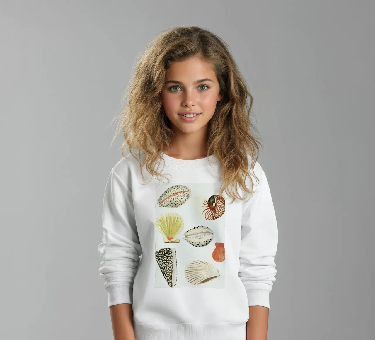 Shells felpa bambino da Isabelle Vandeplassche