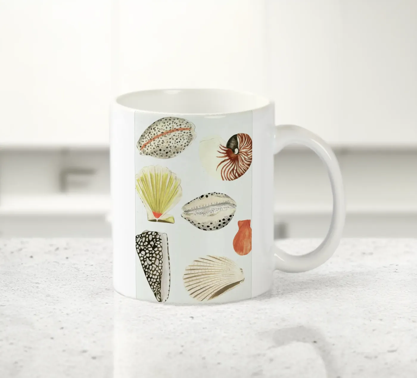 Shells ceramic mug by Isabelle Vandeplassche