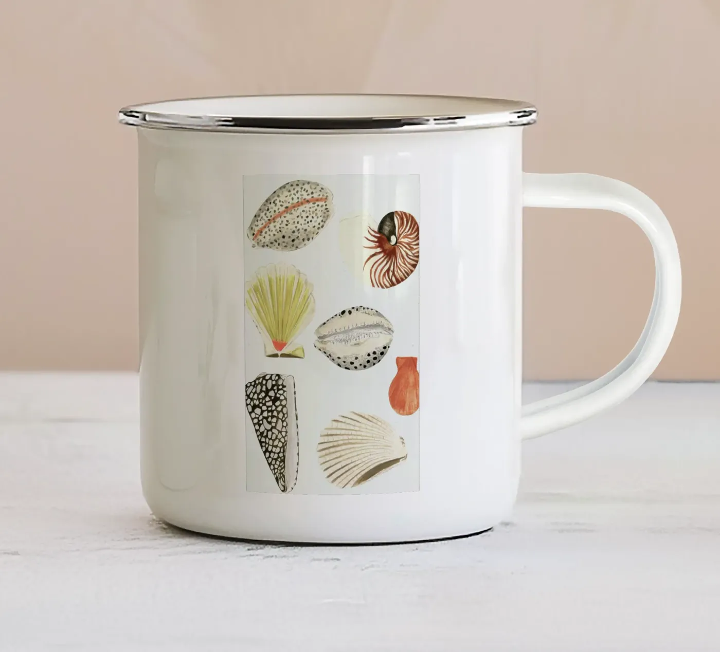 Shells tazza in smalto da Isabelle Vandeplassche