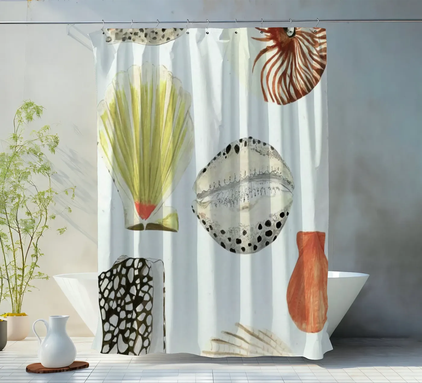 Shells tenda da doccia da Isabelle Vandeplassche