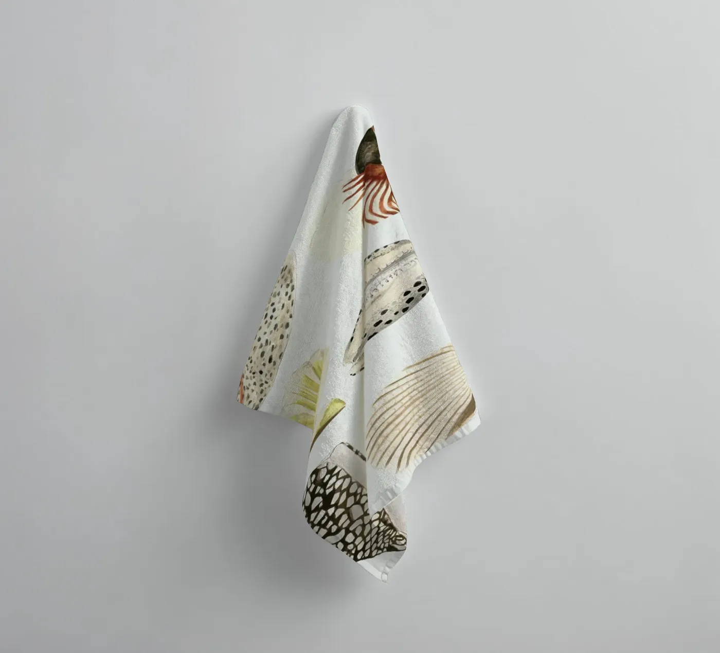 Shells badhanddoek van Isabelle Vandeplassche