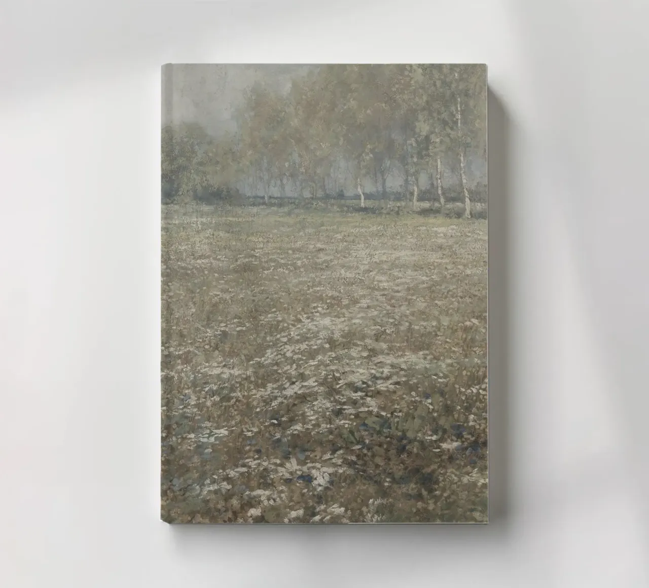 Peder Mønsted - Birch Trees & Field | Danish Impressionist P notebook by NorwesClub