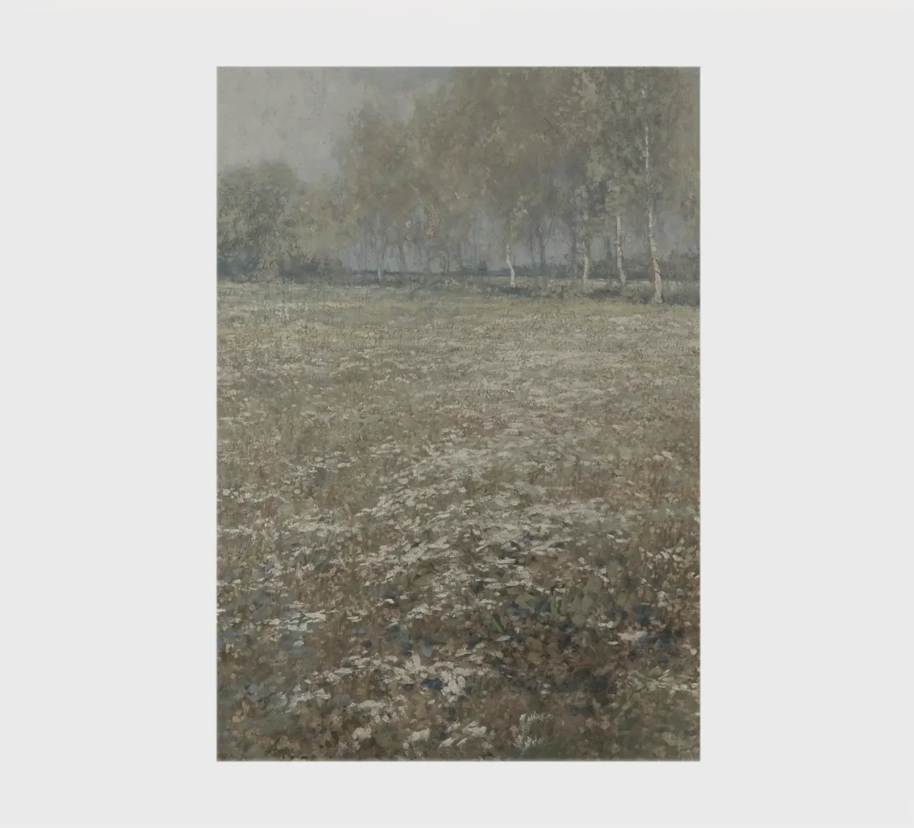 Peder Mønsted - Birch Trees & Field | Danish Impressionist P notebook by NorwesClub