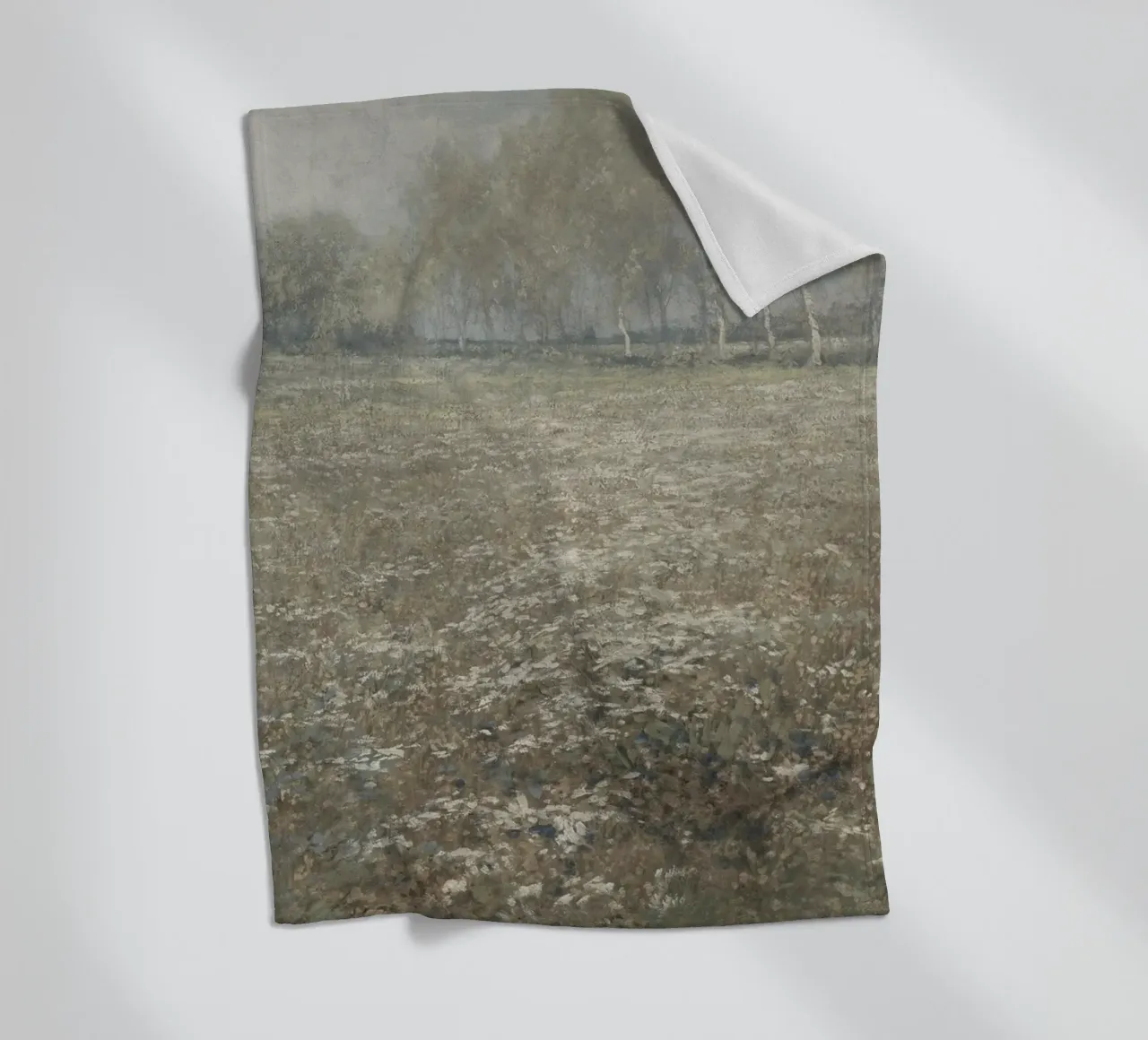 Peder Mønsted - Birch Trees & Field | Danish Impressionist P fleece blanket by NorwesClub