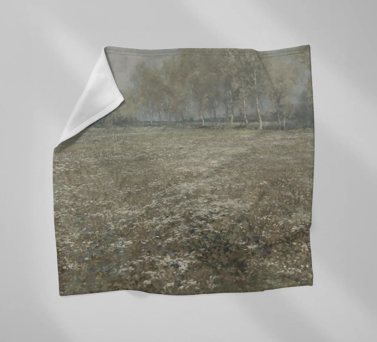 Peder Mønsted - Birch Trees & Field | Danish Impressionist P fleece blanket by NorwesClub